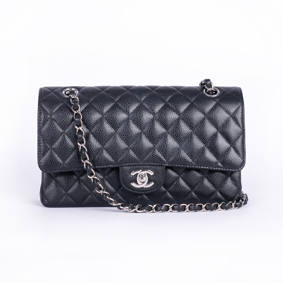 Chanel Classic Quilted Medium Double Flap Iridescent Silver Lilac Lamb LOVELOTSLUXURY #34 Chanel Classic Quilted Medium Double Flap Iridescent Silver Lilac Lamb LOVELOTSLUXURY